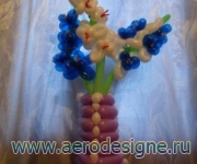 Цветы (гладиолусы) из шаров