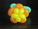 Пятилепестковый цветок из шаров для моделирования (ШДМ)