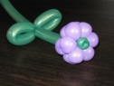 Шестилепестковый цветок из шаров для моделирования (ШДМ)